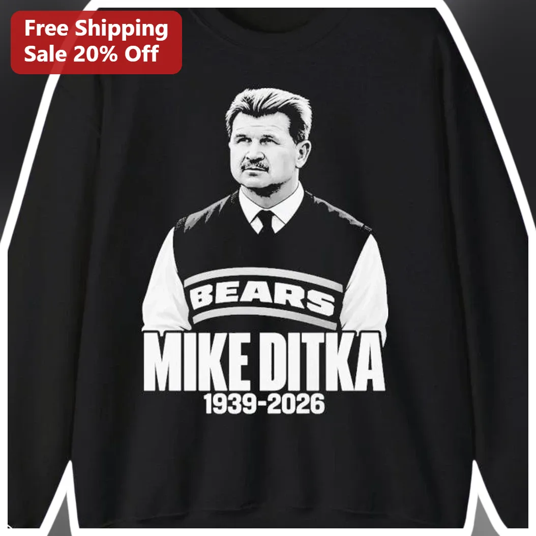 Mike Ditka Bears 1939-2026 Memorial Sweatshirt — Los Angeles Mike Ditka Bears 1939-2026 Memorial Sweatshirt available at our Los Angeles warehouse