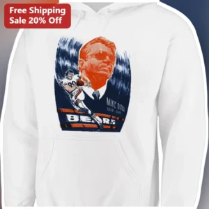 Mike Ditka Memorial Hoodie 1939-2026 Chicago Bears Tribute Pullover available at our Los Angeles warehouse