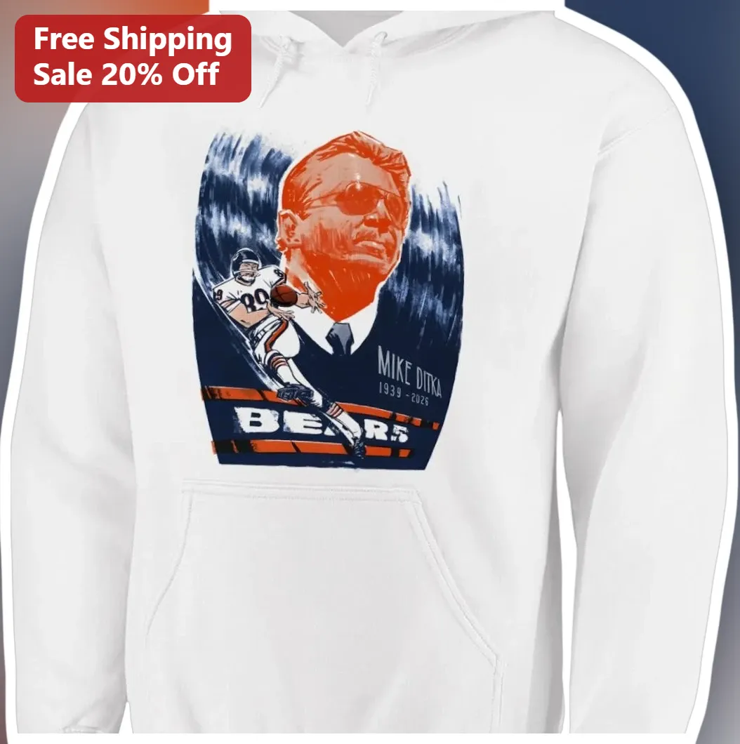 Mike Ditka Memorial Hoodie 1939-2026 Chicago Bears Tribute P — Los Angeles Mike Ditka Memorial Hoodie 1939-2026 Chicago Bears Tribute Pullover available at our Los Angeles warehouse