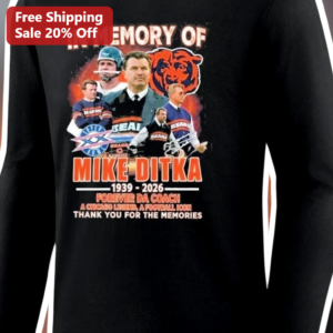 Mike Ditka Memorial Long Sleeve Shirt Forever Da Coach Chicago Bears Legend Tribute Football Icon Gi available at our Los Angeles warehouse