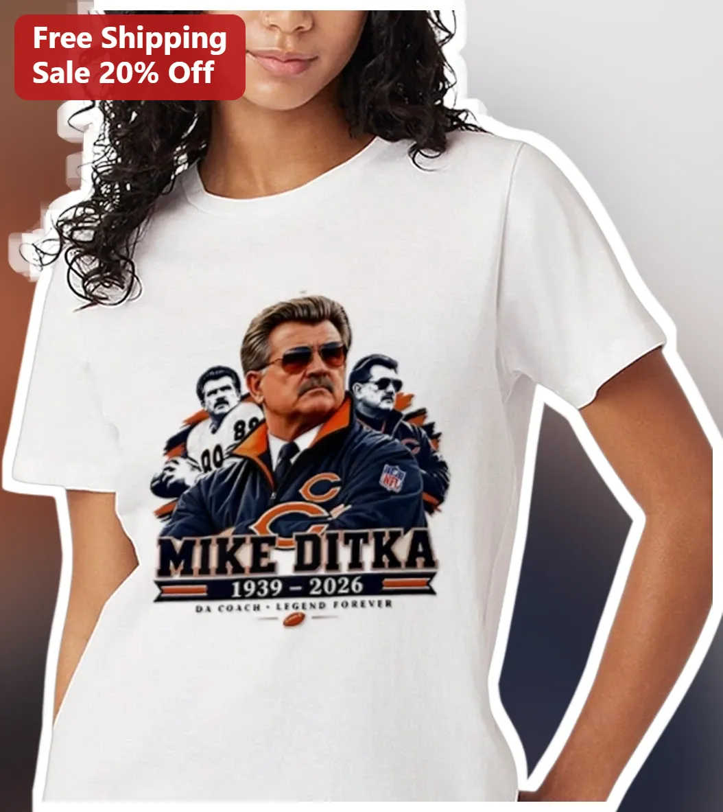 Mike Ditka Memorial Tee 1939-2026 Da Coach Legend Forever Tr — Los Angeles Mike Ditka Memorial Tee 1939-2026 Da Coach Legend Forever Tribute Shirt available at our Los Angeles warehouse