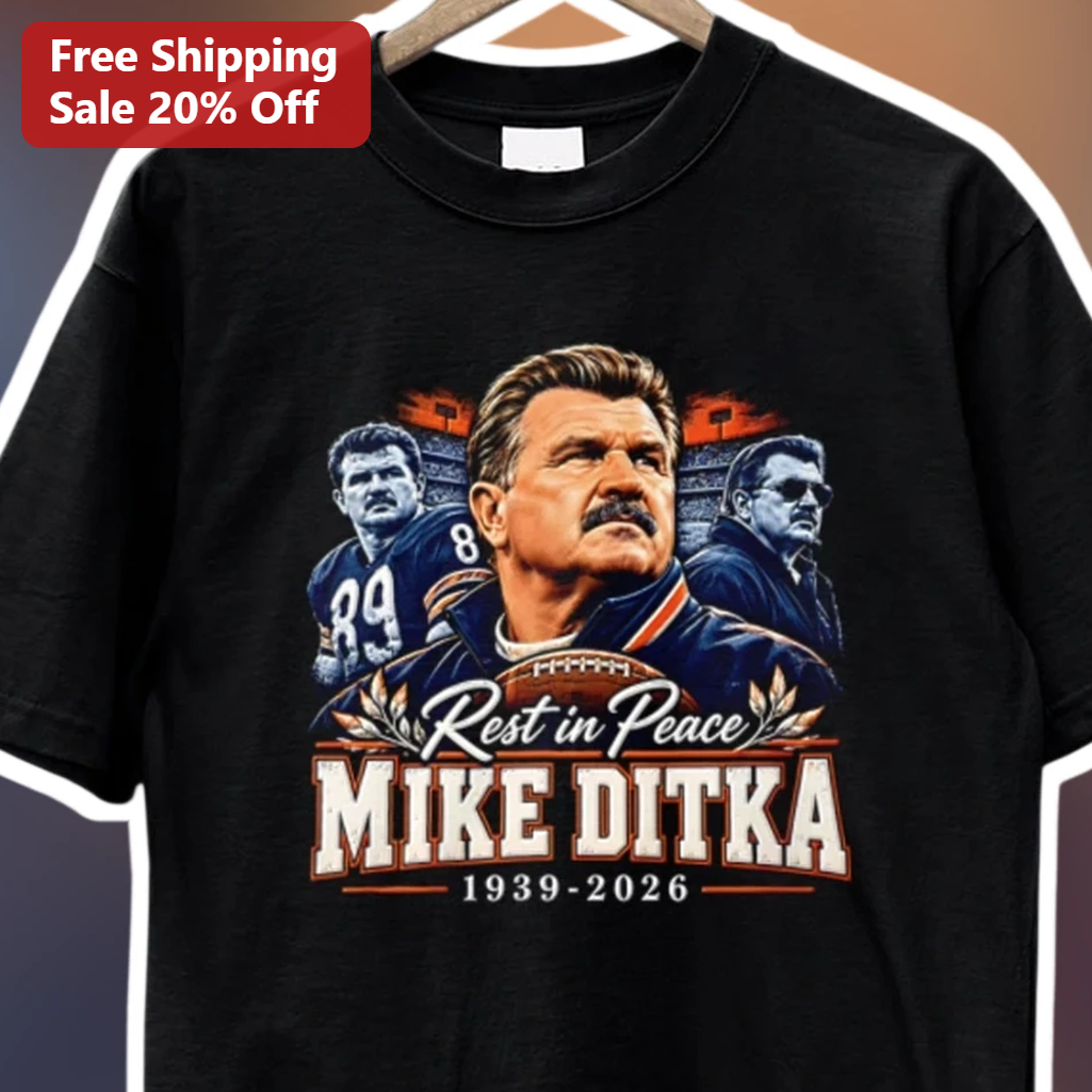 Mike Ditka Rest in Peace Tribute Tee Memorial Shirt for Chic — Los Angeles Mike Ditka Rest in Peace Tribute Tee Memorial Shirt for Chicago Bears Fans available at our Los Angeles warehouse