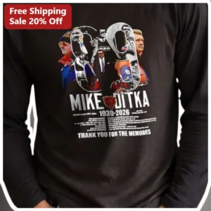 Mike Ditka Thank You For The Memories Long Sleeve Shirt NFL Legend Tribute available at our Los Angeles warehouse