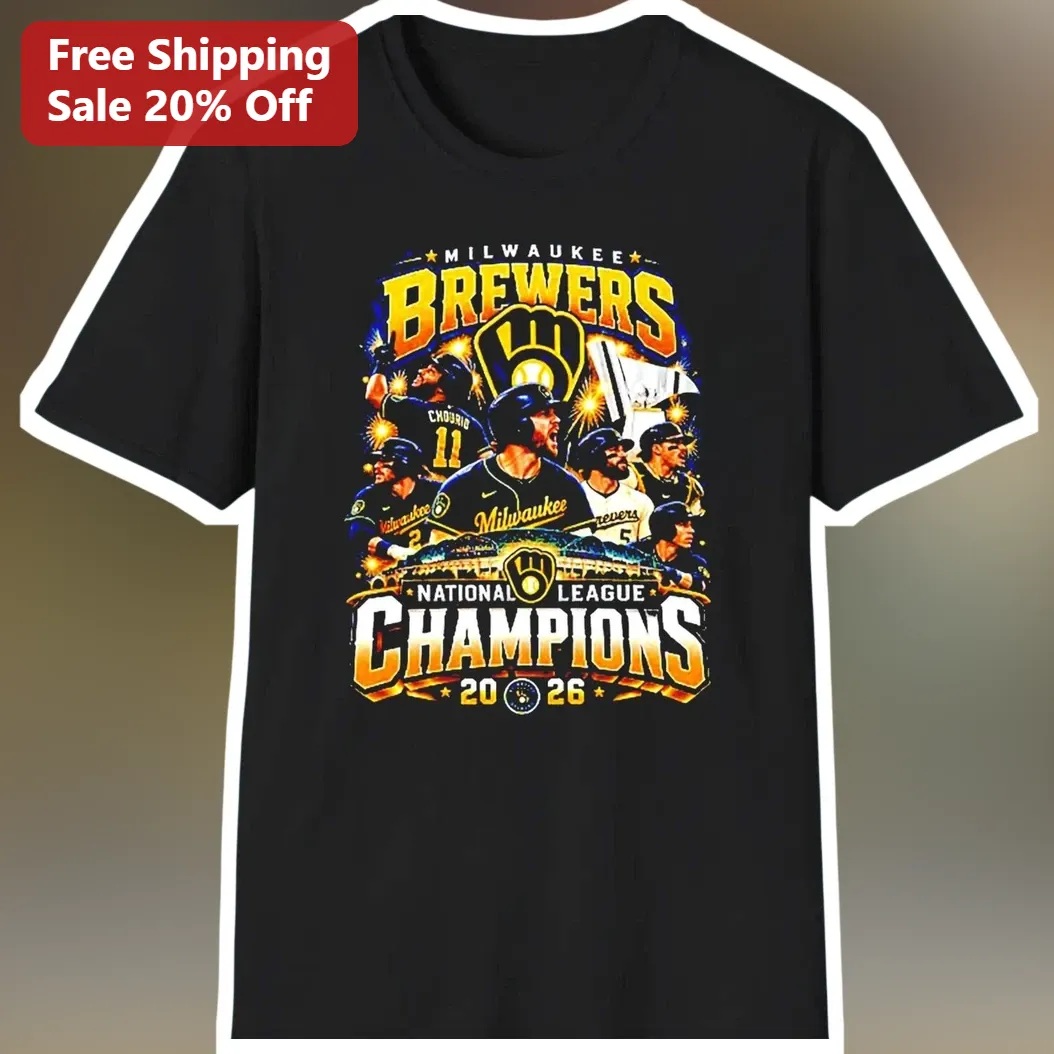Milwaukee Brewers National League Champions Tee Christian Ye — Los Angeles Milwaukee Brewers National League Champions Tee Christian Yelich Baseball Fan Gift available at our Los Angeles warehouse