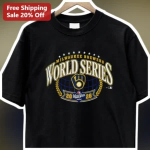 Milwaukee Brewers World Series Tee 2026 Baseball Fan Gift Vintage Championship Shirt available at our Los Angeles warehouse