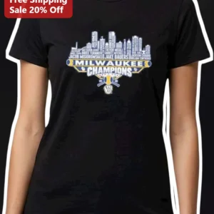 Milwaukee Champions Tee Baseball Fans Gift available at our Los Angeles warehouse