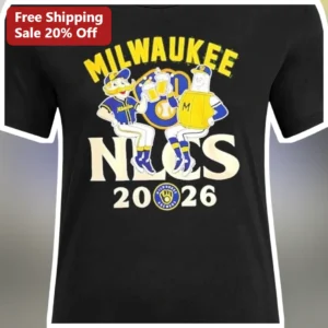 Milwaukee NLCS Bernie Brewer Barrel Man Tee Baseball Fan Gift available at our Los Angeles warehouse