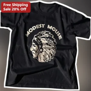 Modest Mouse Vintage Band Tee Indie Rock Graphic Shirt for Men Women available at our Los Angeles warehouse