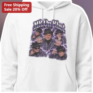 MR. On Blast Michael J Fox Back to the Future Hoodie Retro Pop Culture Gift for Men available at our Los Angeles warehouse