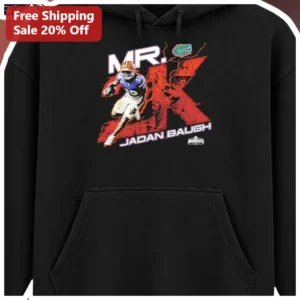 MR. X Hoodie Jadan Baugh Florida Gators College Football Fan Apparel Personalized Sports Gift for Me available at our Los Angeles warehouse