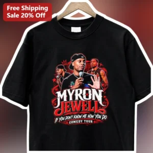Myron Jewell If You Don't Know Me Now You Do Comedy Tour Graphic Tee available at our Los Angeles warehouse