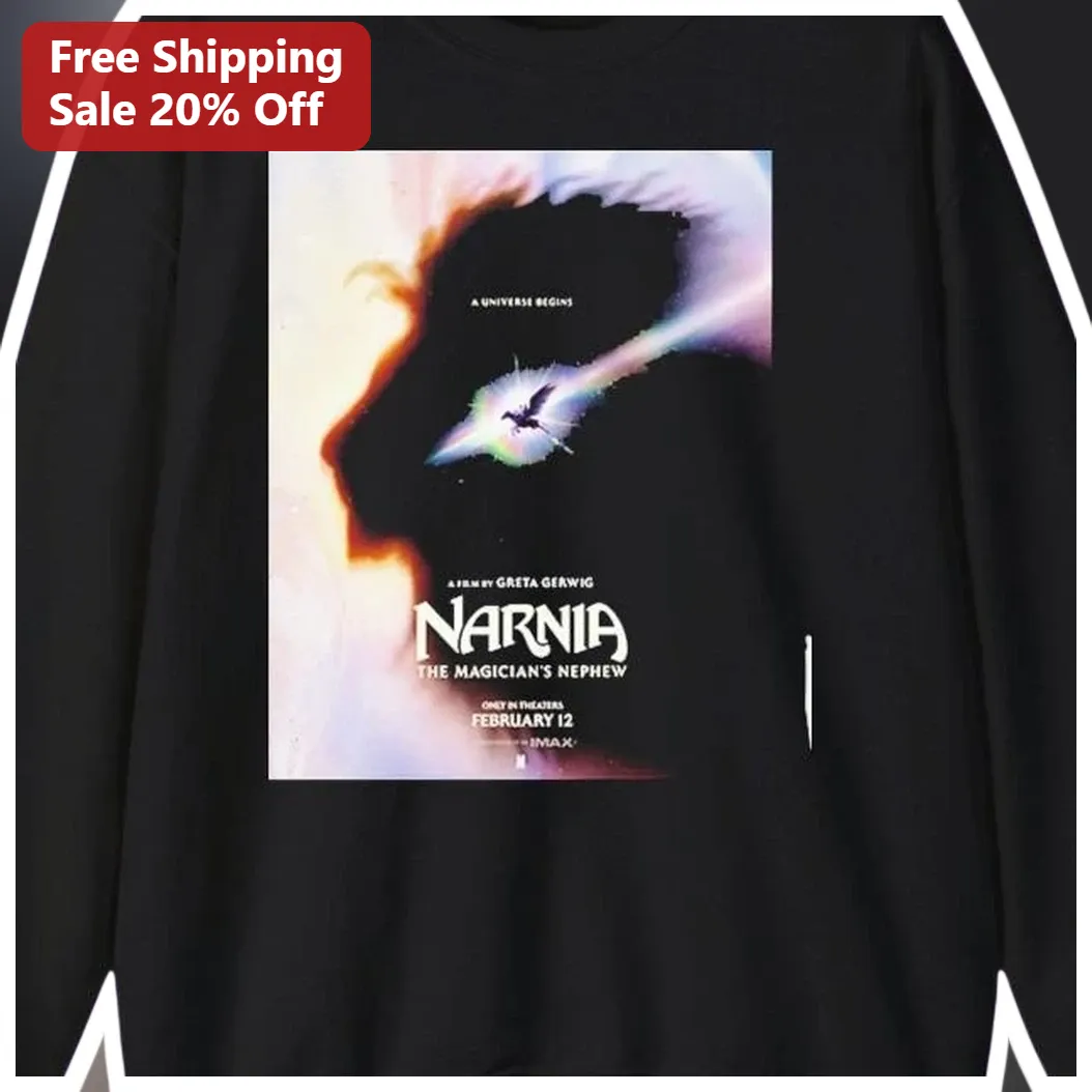 Narnia The Magician's Nephew Long Sleeve Tee Aslan Fantasy M — Los Angeles Narnia The Magician's Nephew Long Sleeve Tee Aslan Fantasy Movie Merch Gift available at our Los Angeles warehouse