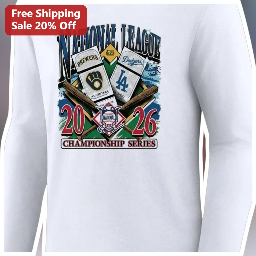 National League Championship Series Long Sleeve Tee Vintage Baseball NLCS Fan Gear available at our Los Angeles warehouse