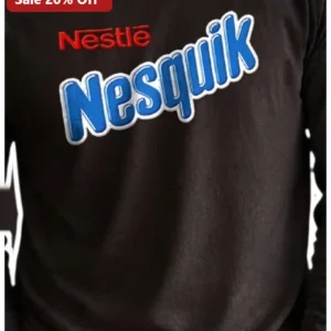 Nesquik Nestlé Chocolate Milk Brand Graphic Tee National Chocolate Milk Day Gift available at our Los Angeles warehouse