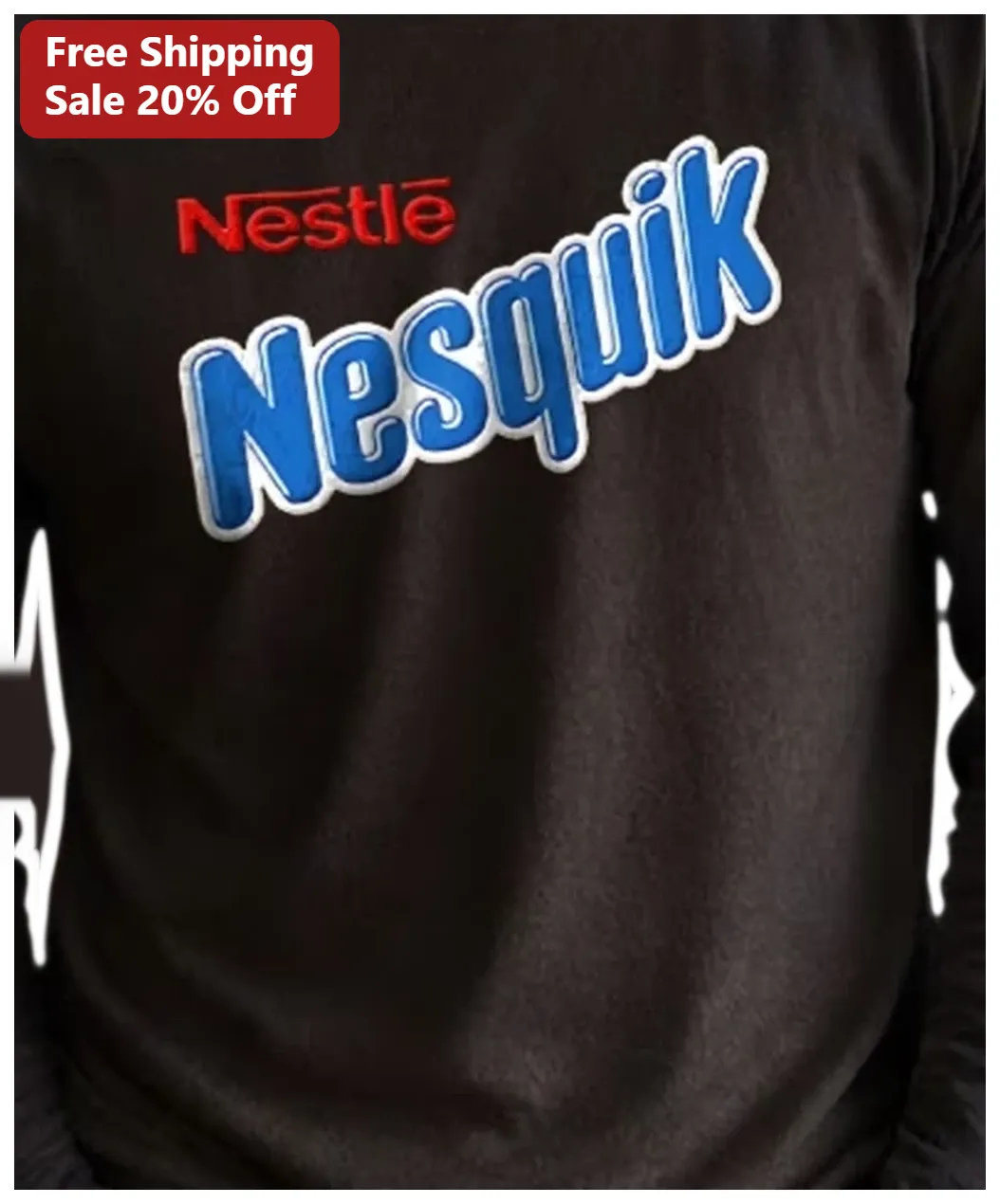 Nesquik Nestlé Chocolate Milk Brand Graphic Tee National Cho — Los Angeles Nesquik Nestlé Chocolate Milk Brand Graphic Tee National Chocolate Milk Day Gift available at our Los Angeles warehouse