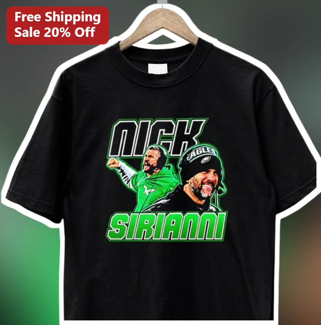 Nick Sirianni Tee Philadelphia Eagles Head Coach Fan Gear NF — Los Angeles Nick Sirianni Tee Philadelphia Eagles Head Coach Fan Gear NFL Season Gift available at our Los Angeles warehouse