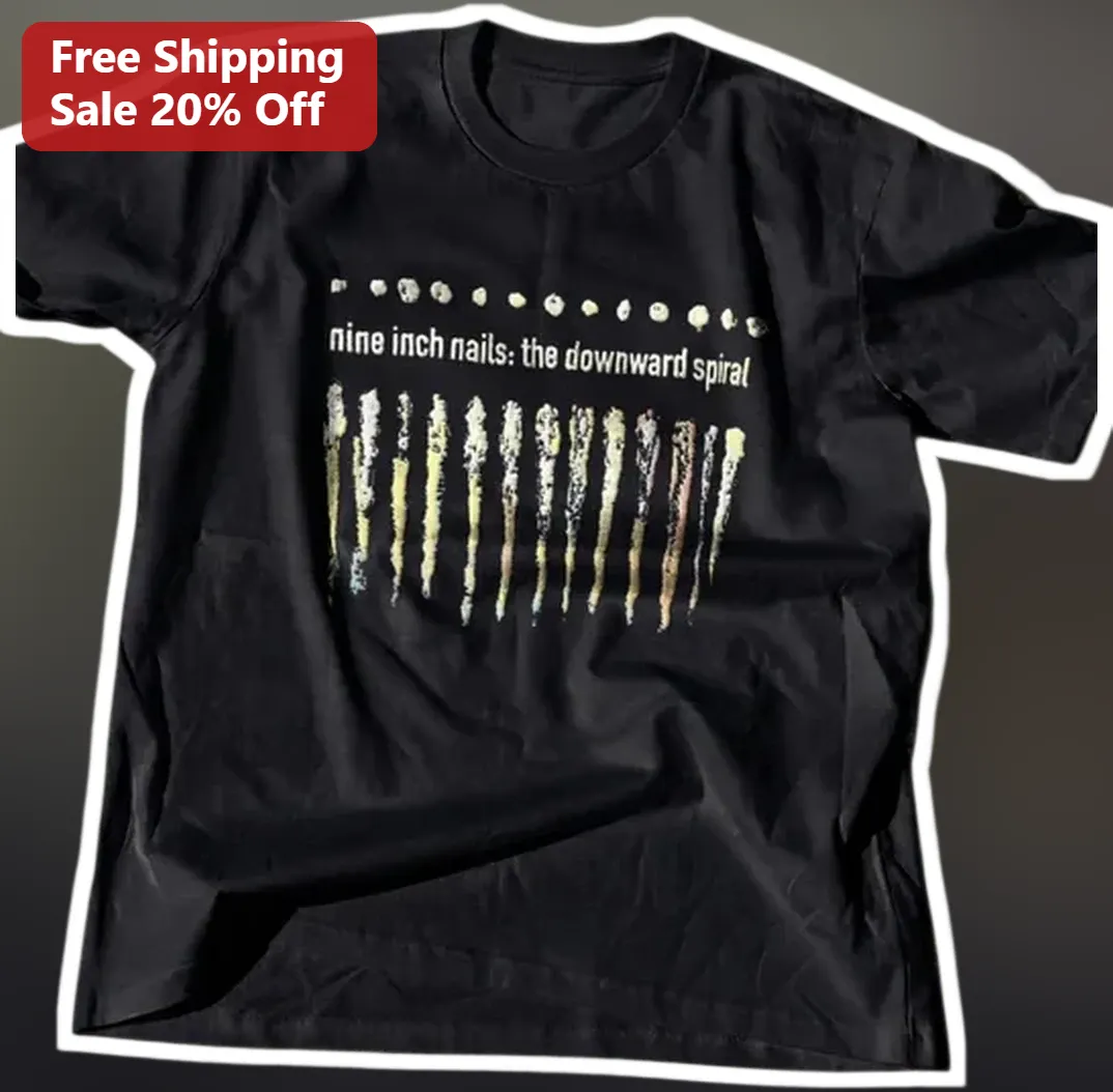 Nine Inch Nails The Downward Spiral Tee Industrial Rock Band — Los Angeles Nine Inch Nails The Downward Spiral Tee Industrial Rock Band Merch Graphic Shirt available at our Los Angeles warehouse