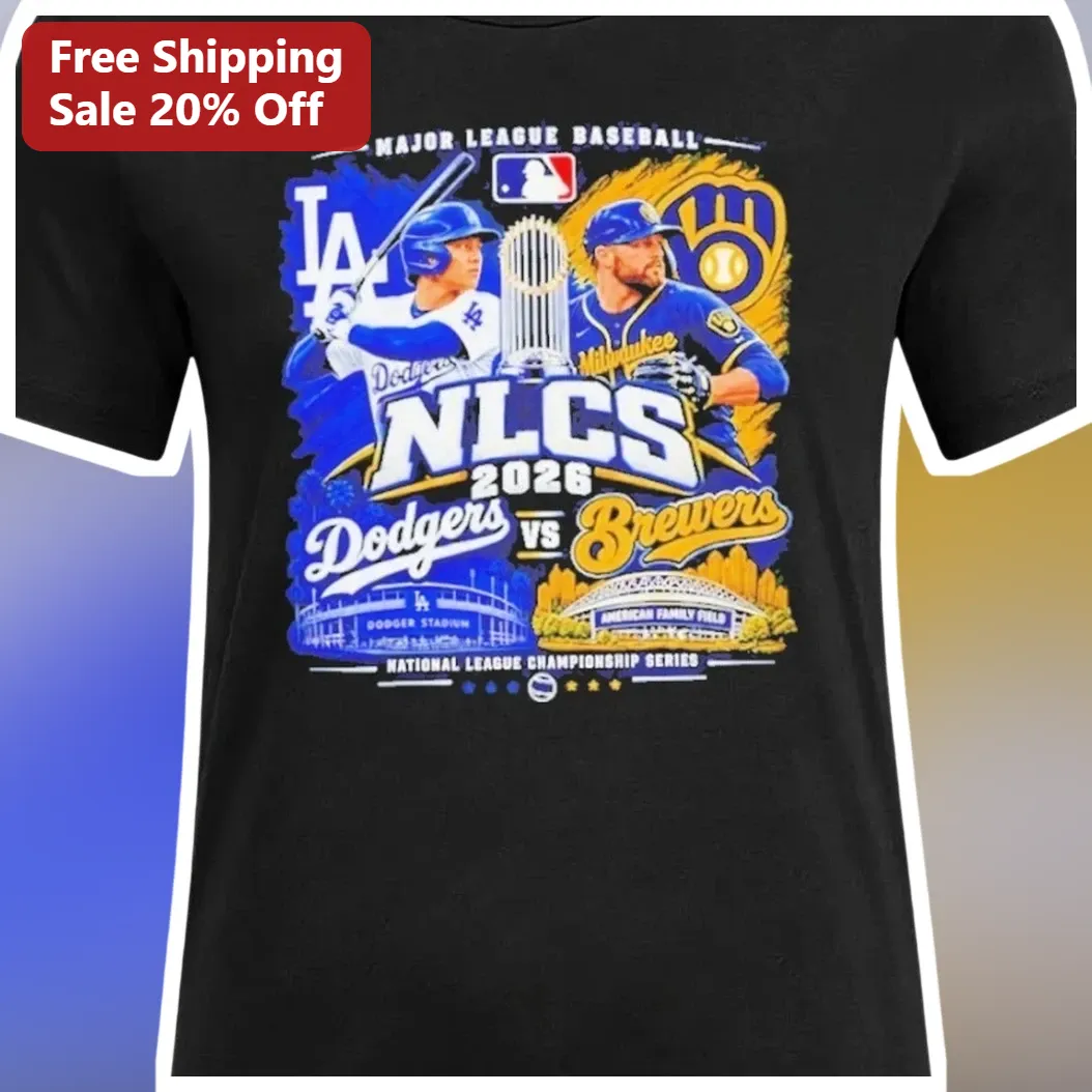 NLCS 2026 Dodgers vs Brewers National League Championship Series Tee available at our Los Angeles warehouse