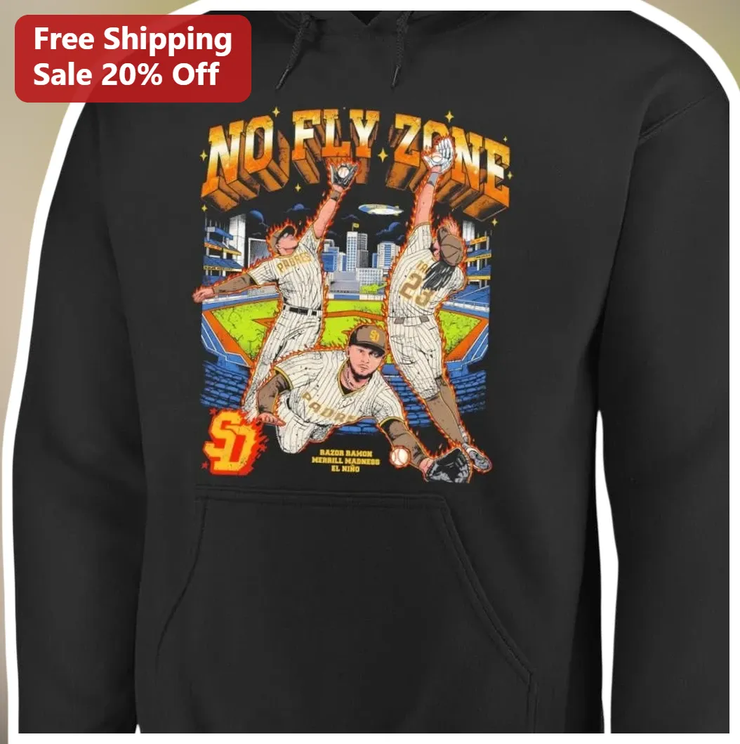 No Fly Zone San Diego Padres Baseball Hoodie Fernando Tatis — Los Angeles No Fly Zone San Diego Padres Baseball Hoodie Fernando Tatis Jr. MLB Fan Gear available at our Los Angeles warehouse