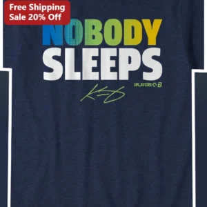 Nobody Sleeps Brooks Koepka Signature Golf Tee Men's Graphic T-Shirt available at our Los Angeles warehouse