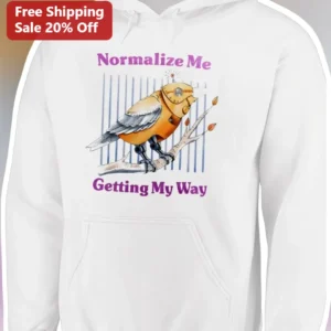 Normalize Me Getting My Way Hoodie Steampunk Bird Graphic Pullover available at our Los Angeles warehouse