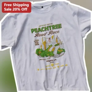 Northside Hospital Peachtree Road Race Tee World's Largest 10K Atlanta Running Shirt available at our Los Angeles warehouse