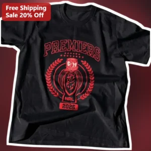NRL Premiers 2026 Sydney Roosters Tee Rugby League Grand Final Winners Fan Apparel available at our Los Angeles warehouse