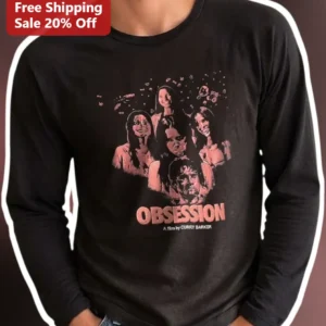 Obsession A Film By Curry Barker Long Sleeve Shirt Vintage Horror Movie Merch available at our Los Angeles warehouse