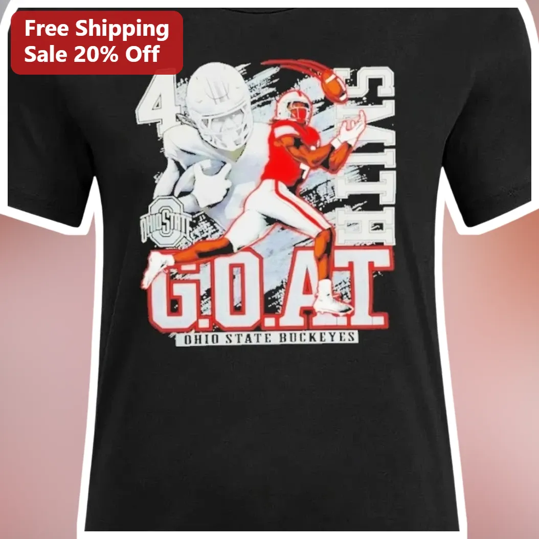 Ohio State Buckeyes G.O.A.T Graphic Tee College Football Fan — Los Angeles Ohio State Buckeyes G.O.A.T Graphic Tee College Football Fan Gift available at our Los Angeles warehouse