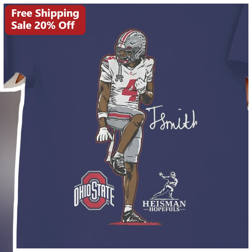 Ohio State Heisman Hopefuls Football Player Tee Buckeyes Col — Los Angeles Ohio State Heisman Hopefuls Football Player Tee Buckeyes College Fan Gear available at our Los Angeles warehouse