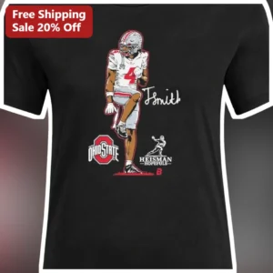 Ohio State Heisman Hopefuls Tee J.K. Dobbins Buckeyes Football Fan Gift available at our Los Angeles warehouse