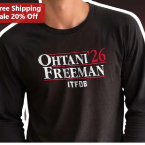 FREEMAN ITFDB Long Sleeve Tee Shohei Ohtani Dodgers Baseball Fan Apparel available at our Los Angeles warehouse
