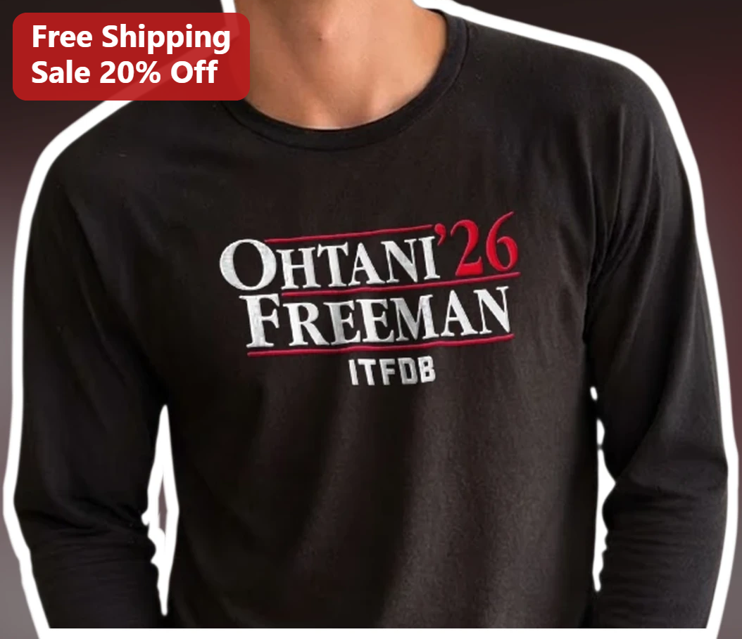 FREEMAN ITFDB Long Sleeve Tee Shohei Ohtani Dodgers Baseball Fan Apparel available at our Los Angeles warehouse