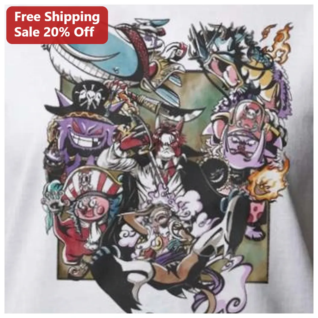 One Piece Cat Pirate Anime Graphic Tee Cute Manga Shirt for Kids Adults available at our Los Angeles warehouse