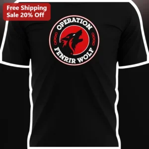 Operation Fenrir Wolf Tee Nordic Mythology Viking Warrior...