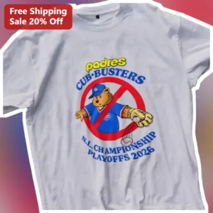 Padres Cub-Busters N.L. Championship Playoffs 2026 Tee available at our Los Angeles warehouse