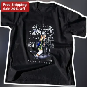 Paige Bueckers Azzi Fudd Dallas Wings Duo Graphic Tee WNBA Fan Apparel Gift available at our Los Angeles warehouse