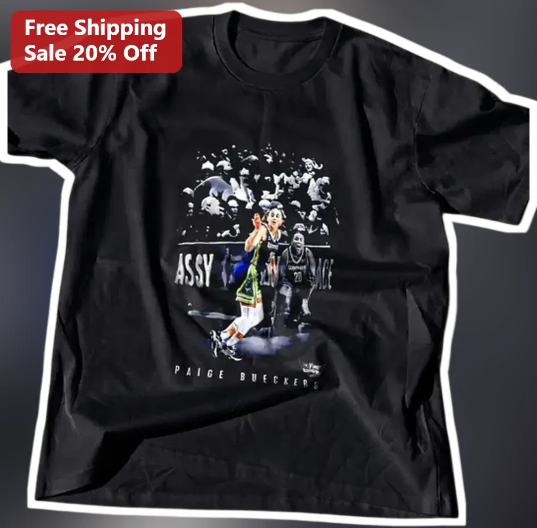 Paige Bueckers Azzi Fudd Dallas Wings Duo Graphic Tee WNBA Fan Apparel Gift available at our Los Angeles warehouse
