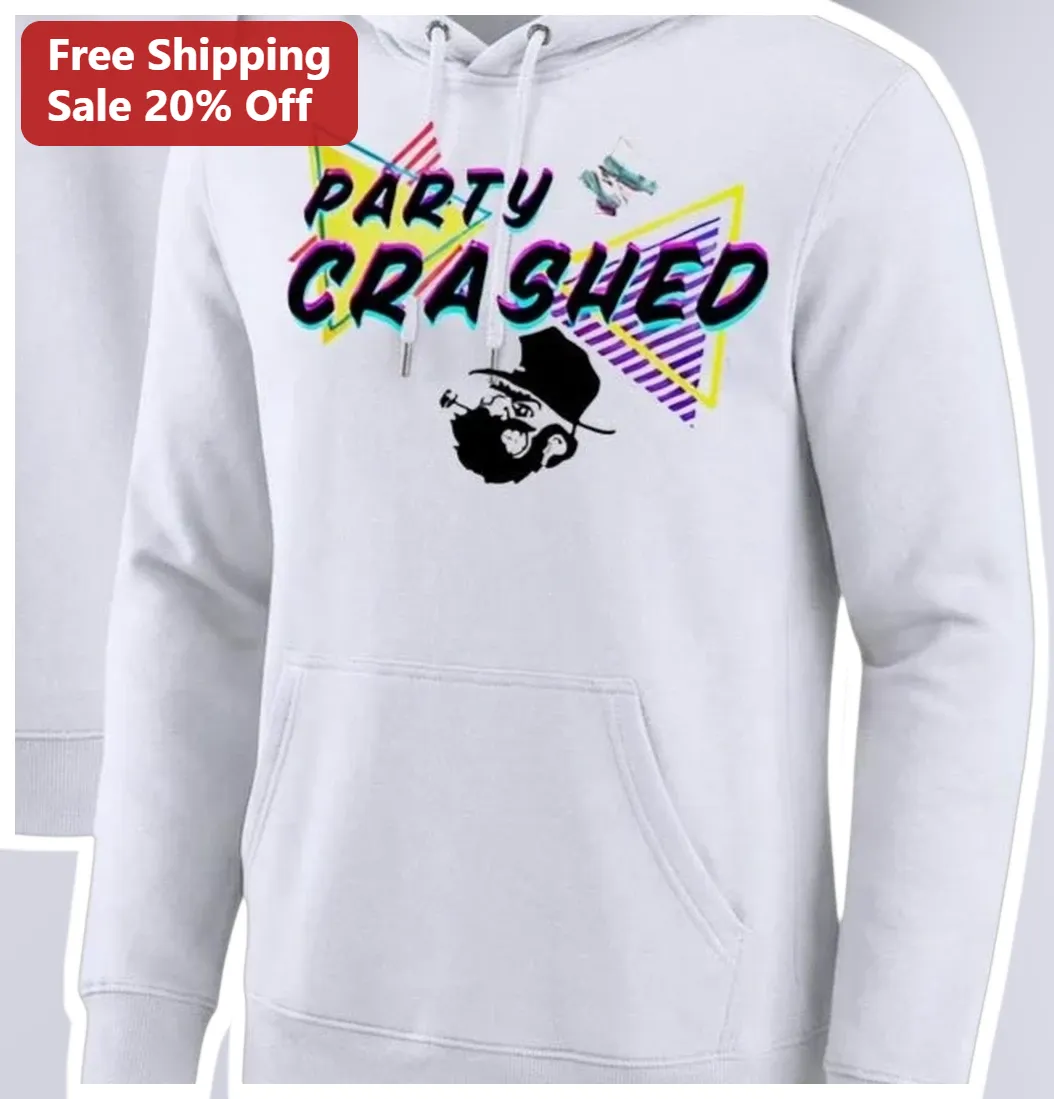 Party Crashed Hoodie Retro 80s Synthwave Glitch Art Uninvite — Los Angeles Party Crashed Hoodie Retro 80s Synthwave Glitch Art Uninvited Guest Funny Gift available at our Los Angeles warehouse