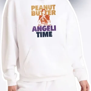 Peanut Butter Angeli Time Hoodie Steve Angeli Syracuse Football Fan Merch available at our Los Angeles warehouse