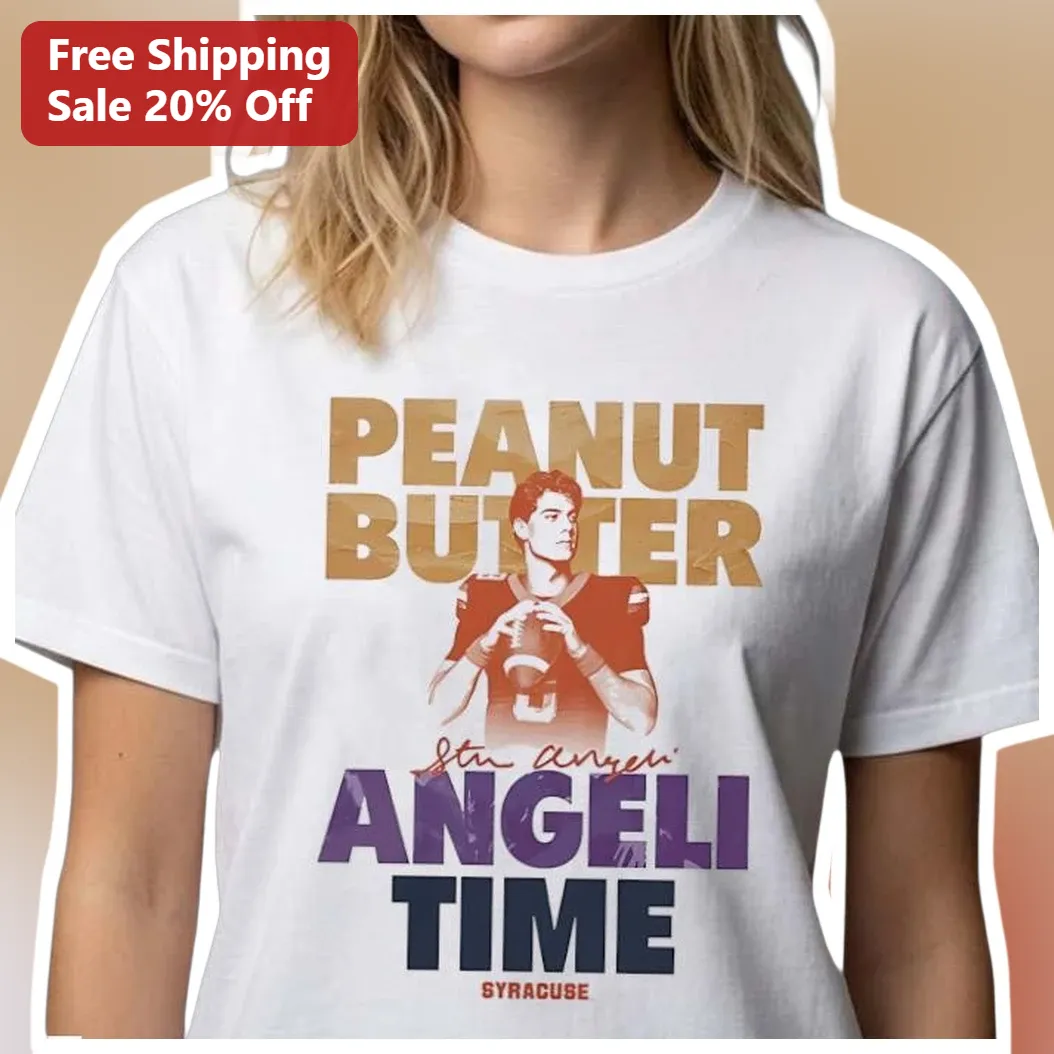 Peanut Butter Angeli Time Steve Angeli Syracuse Football Vintage Graphic Tee available at our Los Angeles warehouse