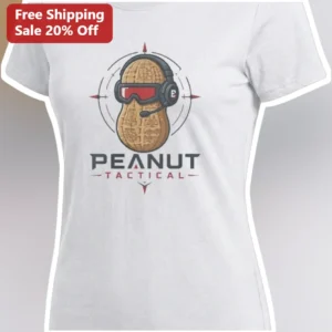 Peanut Tactical Tee Funny Military Humor Shirt for Men Women available at our Los Angeles warehouse