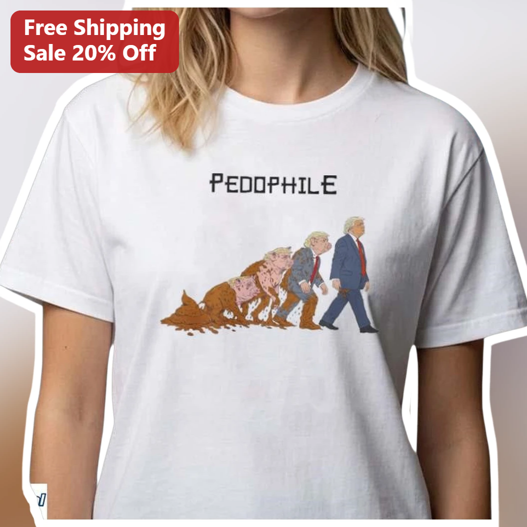 Pedophile Awareness Donald Trump Evolution Satire Graphic Te — Los Angeles Pedophile Awareness Donald Trump Evolution Satire Graphic Tee available at our Los Angeles warehouse