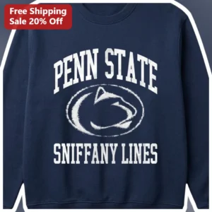 Penn State Sniffany Lines Sweatshirt Vintage Distressed Nittany Lions Fan Apparel available at our Los Angeles warehouse