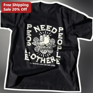 People Need People Tee Love On Her Arms Vintage Graphic Shirt for Community Connection available at our Los Angeles warehouse