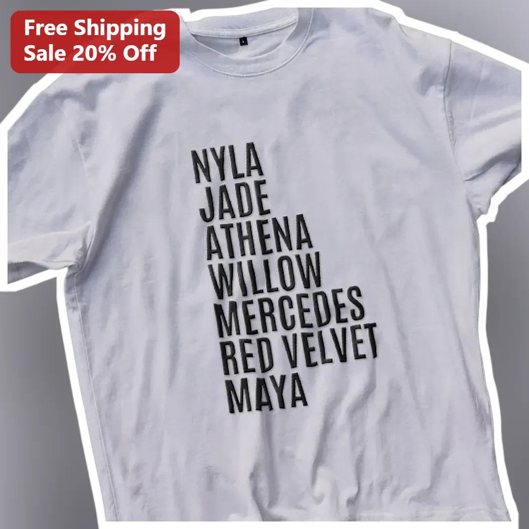 Personalized Name List Tee Custom Group Shirt for Teams Soro — Los Angeles Personalized Name List Tee Custom Group Shirt for Teams Sororities Friends available at our Los Angeles warehouse