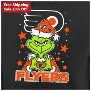 Philadelphia Flyers The Grinch Hoodie NHL Hockey Fan Christmas Gift Pullover available at our Los Angeles warehouse