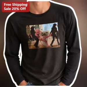 Pink Panther Long Sleeve Tee Satirical Protest Humor...