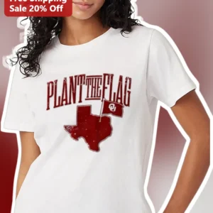 Plant the Flag Texas State Outline Graphic Tee Patriotic Vintage Distressed Shirt for Women Men available at our Los Angeles warehouse