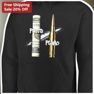 Plata O Plomo Hoodie Narcos Pablo Escobar Quote Black Pullover Streetwear Gift available at our Los Angeles warehouse